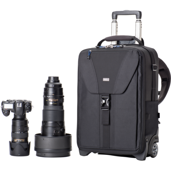 Valiza troler pentru aparatura foto, camera foto, obiective, flash, rigida, Think Tank Airport TakeOff V2.0, Black