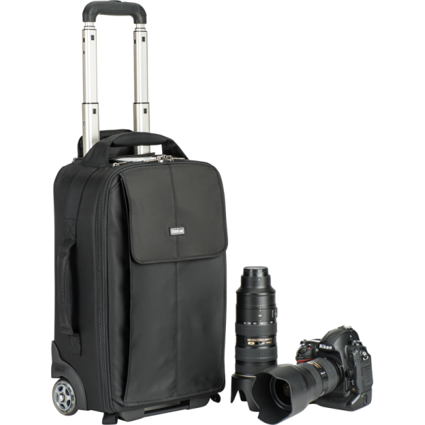 Valiza troler pentru aparatura foto, camera foto, obiective, flash, stative, rigida, Think Tank Airport Advantage, Black