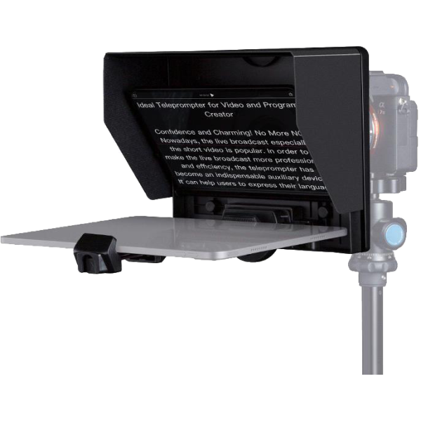 Feelworld Teleprompter TP10, DSLR, supports up to 11" tablet, Teleprompter pentru tableta, camera DSLR, Mirrorless