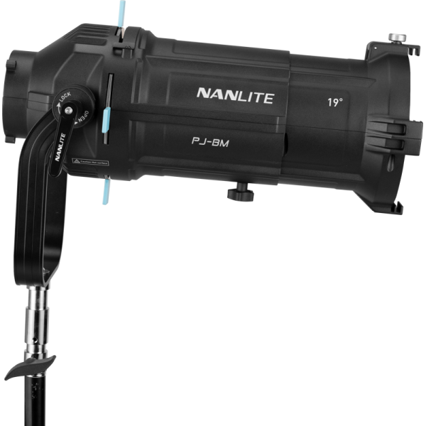 Nanlite Proiector cu montura Bowens unghi de 19° cu lupa