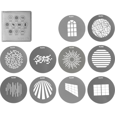 Nanlite GOBO Set 1 for PJ-BM, set forme GOBO