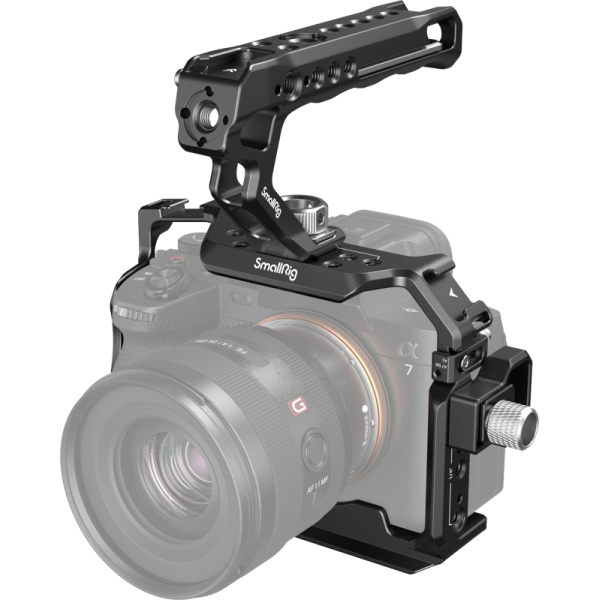 SmallRig 3668 Basic Kit For Sony A7 IV / A7S III, Kit carcasa camera foto video mirrorless cu maner