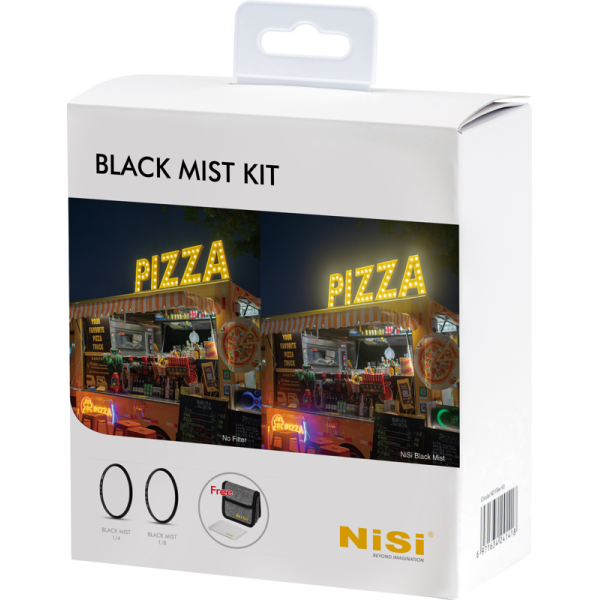 NiSi Filter Black Mist Kit 67mm, Filtre Circulare 1/4 si 1/8, Punga Filtru NiSi, Carpa de Curatare