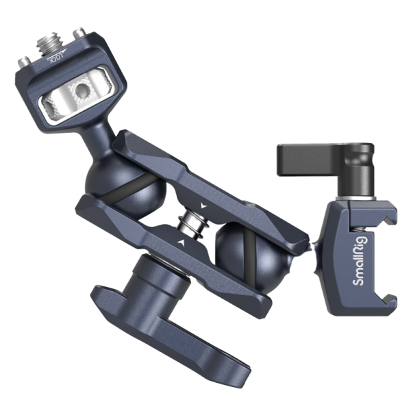 SmallRig 3875 Magic Arm with Dual Ball heads (1/4"-20 Screw and NATO Clamp), Clema prinde monitor video