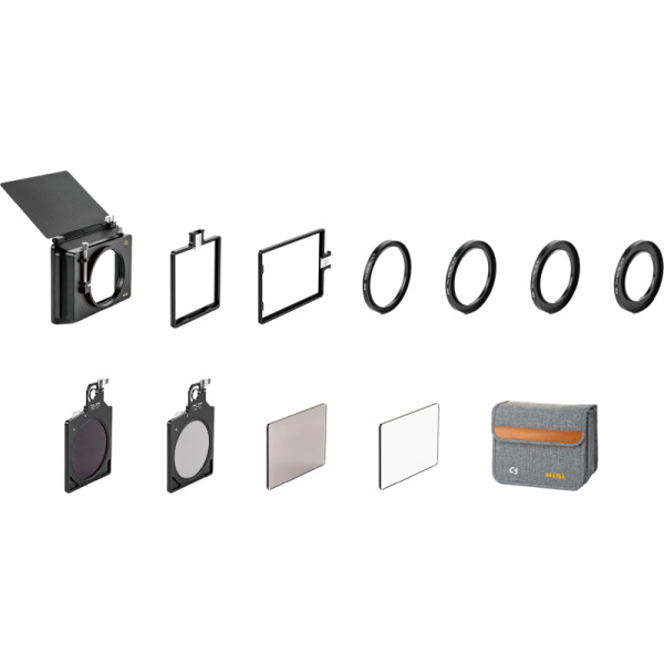 NiSi Matte Box C5 Cinema Kit, Pentru Obiective 95mm, Rame Filtru 4x5.65 si 100x100mm, Filtre ND, PL si Black Mist, Husa Inclusa