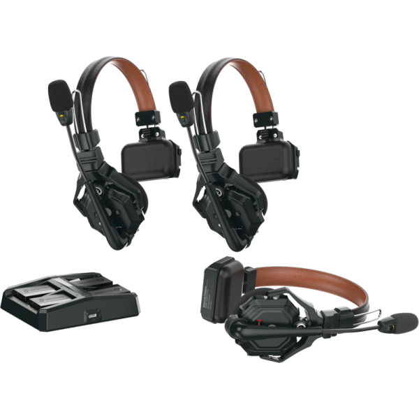Set de casti cu o singura casca si microfon, Hollyland Solidcom C1 Pro  Wireless Intercom System with 3 ENC headsets