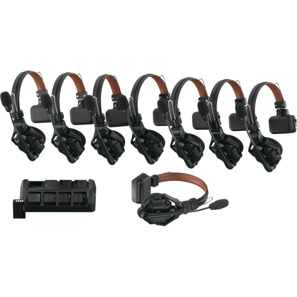 Set de casti cu o singura casca si microfon, Hollyland Solidcom C1 Pro  Wireless Intercom System with 8 ENC headsets