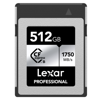 Lexar CFexpress Pro Silver Serie R1750/W1300 512GB, Card memorie