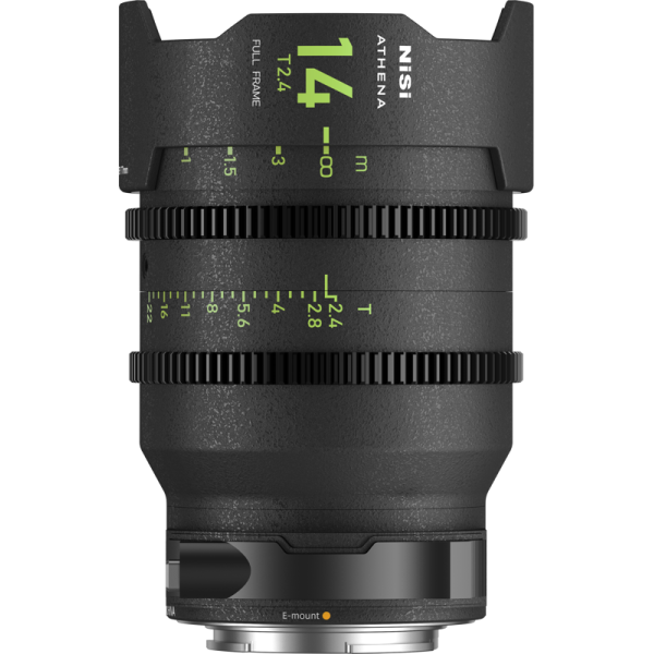 NiSi Athena Prime 14mm T2.4, Obiectiv Cine, Montura Canon RF, Cerc Imagine 46mm, Filtru Drop-In, Rotatie 300°