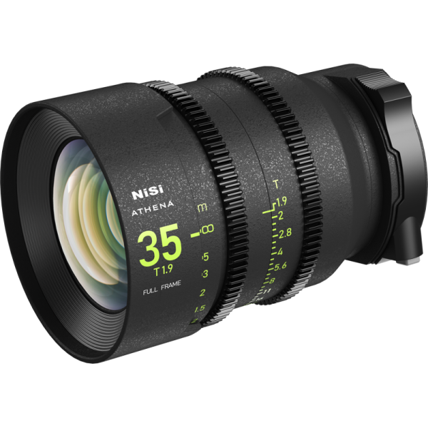 NiSi Athena Prime 35mm T1.9, Obiectiv Cine, Montura Canon RF, Cerc Imagine 46mm, Filet Filtru 77mm, Rotatie Focalizare 300 Grade