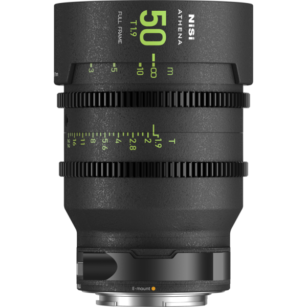 NiSi Athena Prime 50mm T1.9, Obiectiv Cinema Fix, Montura Canon RF, Filtru Drop-In, Filet 77mm, Cerc Imagine 46mm
