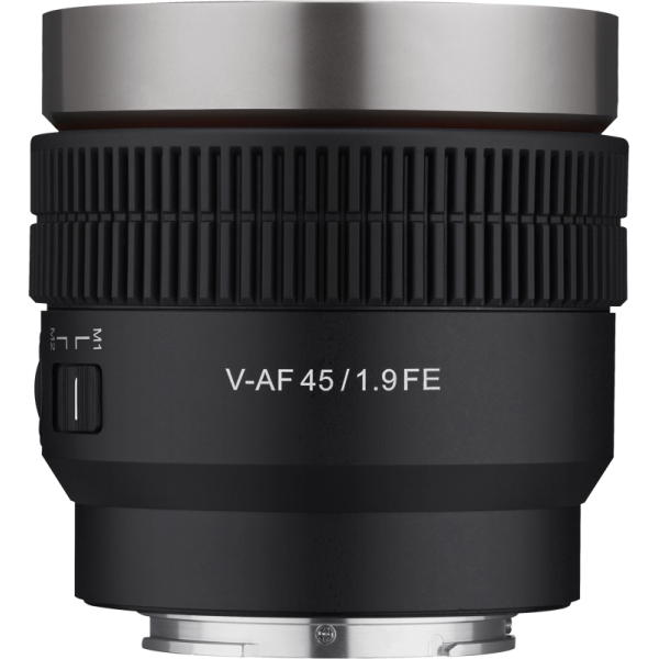 Samyang V-AF 45mm T1.9 Sony FE, Obiectiv video, cinematic, mirrorless, montura Sony