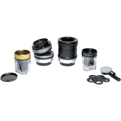 Lensbaby Twist 60 + Double Glass II Optic Swap Kit, Montura Sony E, Kit Obiectiv...