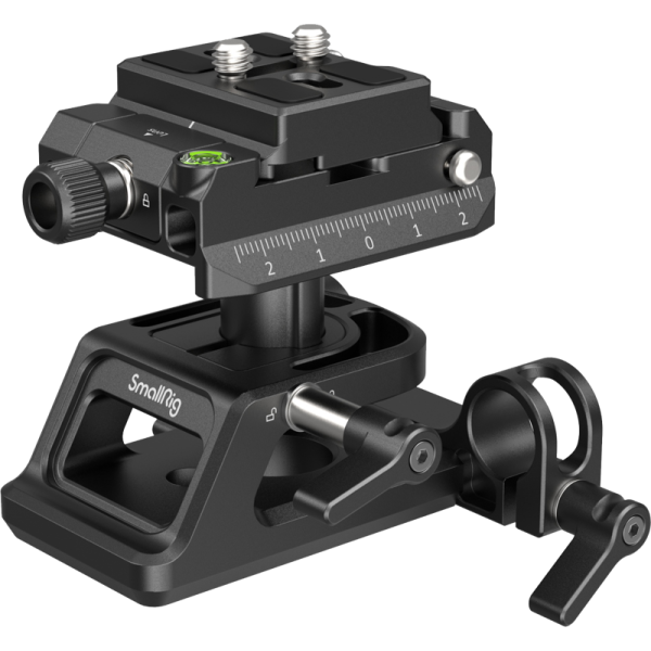 SmallRig 4233 Height adjustable Mount Plate Kit Universal ARCA & Manfrotto compatible, Placa de baza cu clema pentru tija