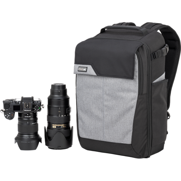 Ghiozdan aparat foto, obiective, flash si trepied, Think Tank Mirrorless Mover Backpack, 18L, Cool Grey
