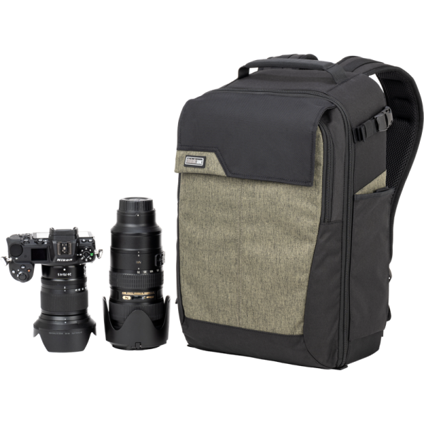 Ghiozdan aparat foto, obiective, flash si trepied, Think Tank Mirrorless Mover Backpack, 18L, Coast Green