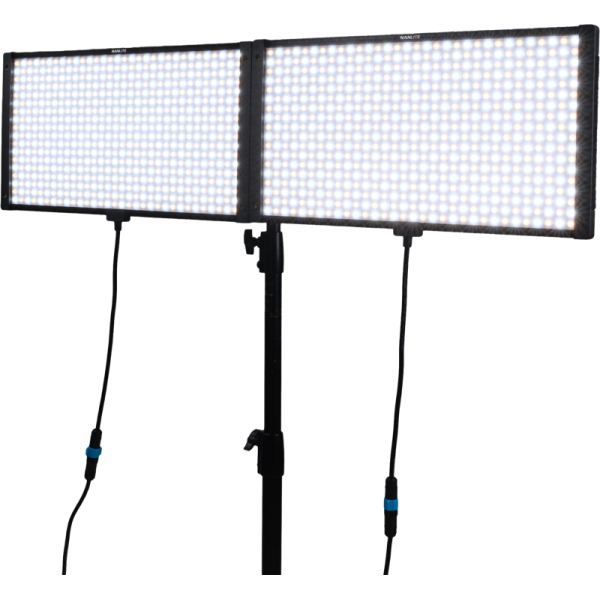 Nanlite Dual-Panel Coupler Kit with Softbox for Pavoslim 120B/120C, Panou LED lumina continua