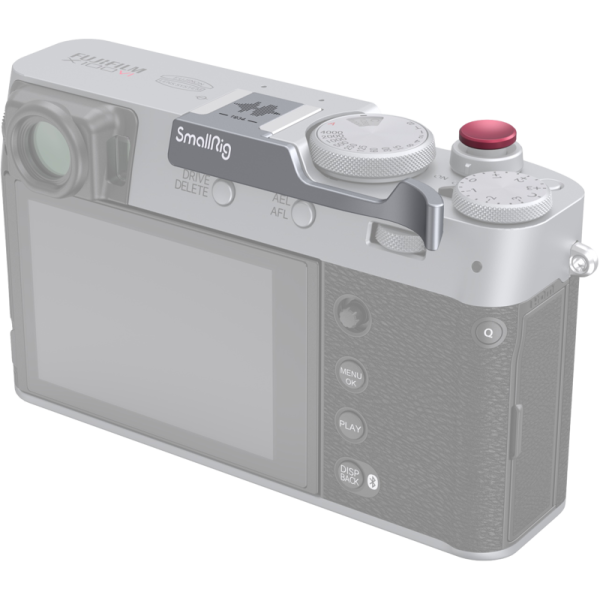 SmallRig 4566 Thumb Grip for Fujifilm X100VI / X100V Silver, Buton declansare