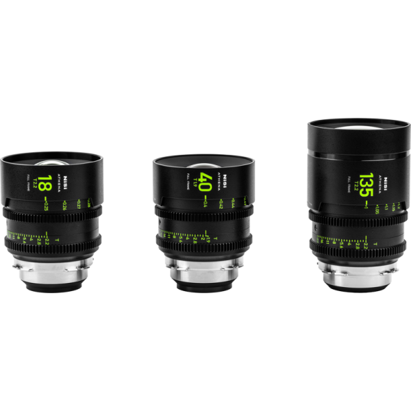 NiSi Cine Lens Set Athena Prime Add-On (3 Lenses) PL-Mount, obiective foto video
