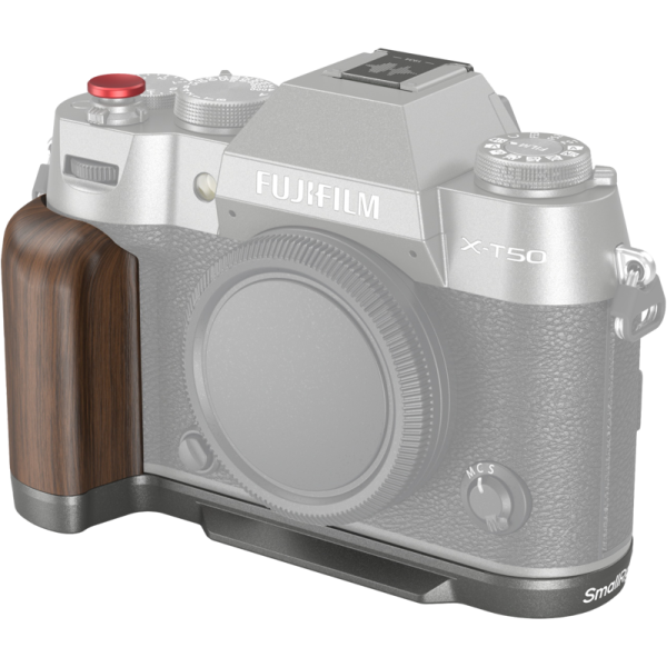 SmallRig 4736 Wooden L-Shape Grip for Fujifilm X-T50 Charcoal Silver, Grip din lemn camera camera foto mirrorless