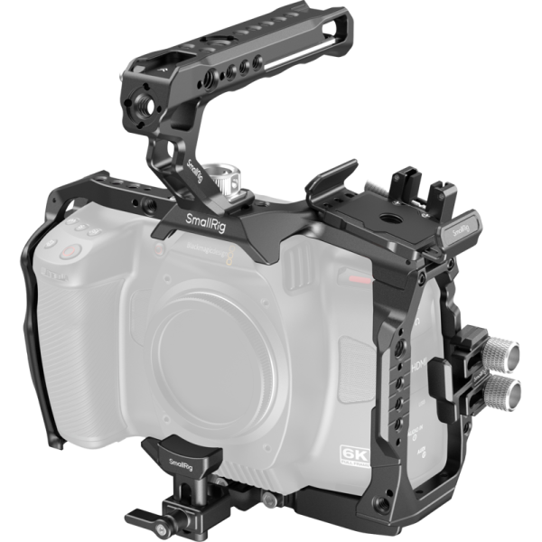 SmallRig 4574 Basic Cage Kit for Blackmagic Design Cinema 6K, Kit carcasa camera foto video mirrorless cu maner