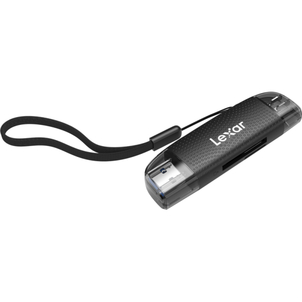Lexar Cardreader Dual Slot USB-A/C (LRW310X) Supports microSD and SD cards (USB 3.1), Cititor de carduri