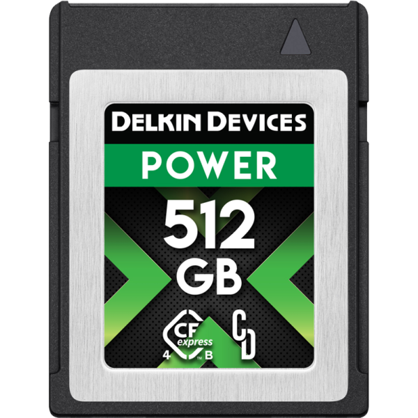 Delkin CFexpress Power R3650/W3240/SW820 (4.0) 512GB, Card memorie CFExpress