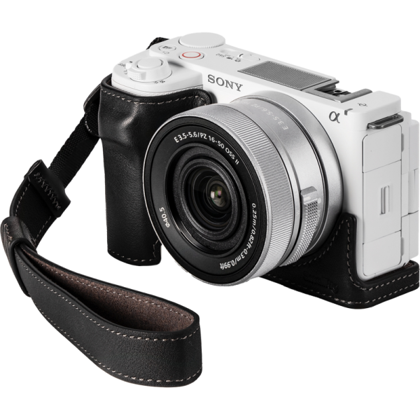SmallRig 4777 Leather Case Kit for Sony ZV-E10 II Black, Carcasa si curea piele camera foto video mirrorless