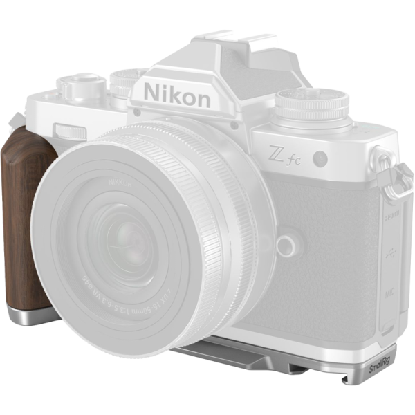 SmallRig 4803 Wooden L-Shape Grip for Nikon Z fc Silver, Husa protectie camera