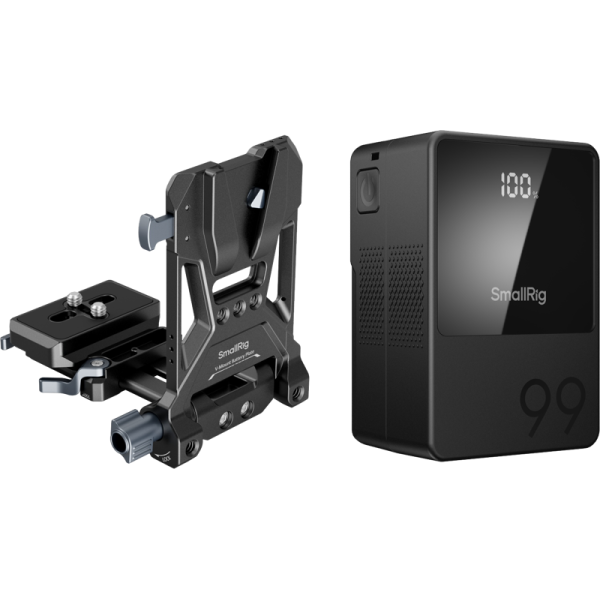 SmallRig 5048 VB99 mini V Mount Battery Kit (3580 + 4064), Kit baterie externa cu placa montare in V
