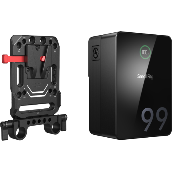 SmallRig 5047 VB99 Pro mini V Mount Battery Kit (4292 + 3016), Kit Placa V si Baterie externa
