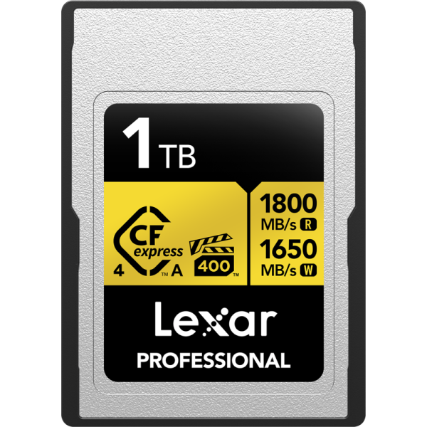 Lexar CFexpress 4.0 Pro Gold, VPG400, R1800/W1650 (Type A) 1TB, Card memorie CF Express