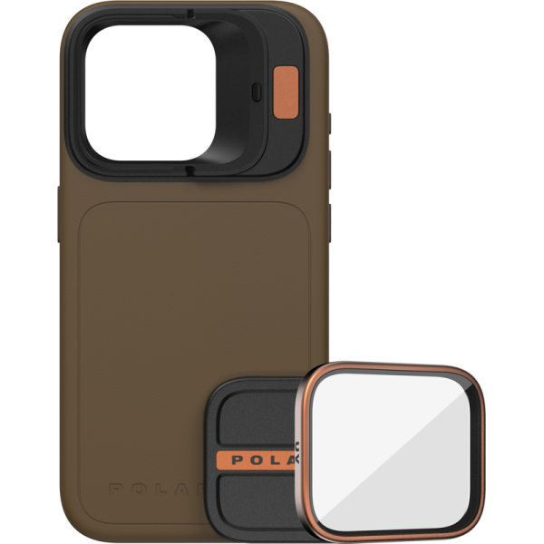 PolarPro Kit - LiteChaser iPhone 15 Pro Max Case Desert + UV Filter