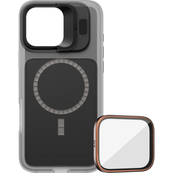 PolarPro Kit - LiteChaser iPhone 16 Pro Max Base Case Clear + UV Filter