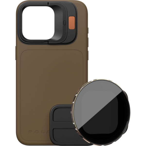 PolarPro Kit - LiteChaser iPhone 15 Pro Case Desert + VND 3-5 Filter