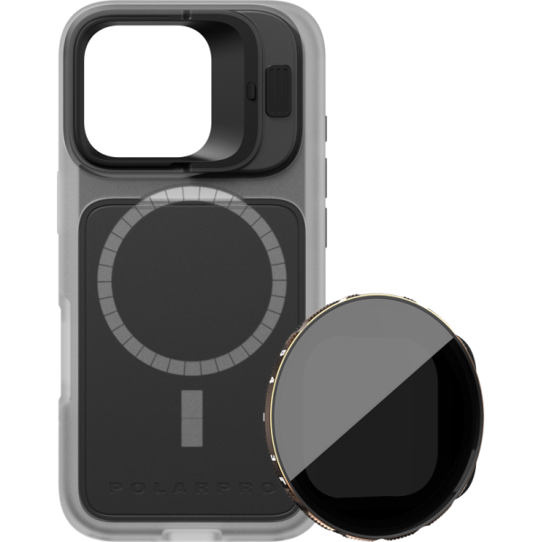 PolarPro Kit - LiteChaser iPhone 16 Pro Base Case Clear + VND 3-5 Filter
