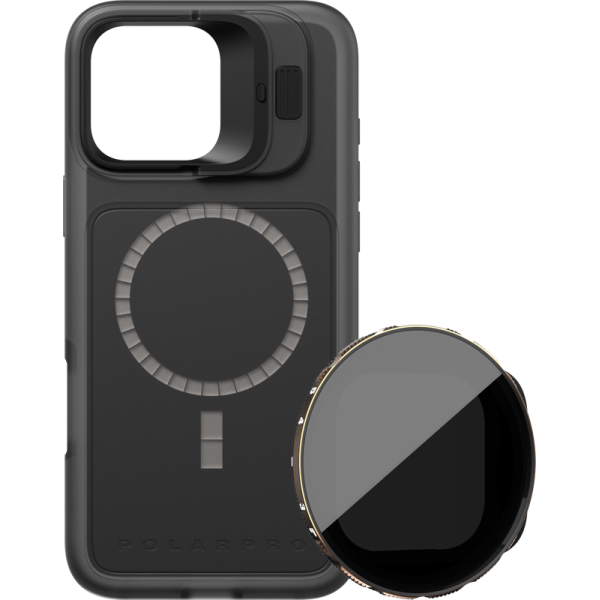 PolarPro Kit - LiteChaser iPhone 16 Pro Max Base Case Black + VND 3-5 Filter