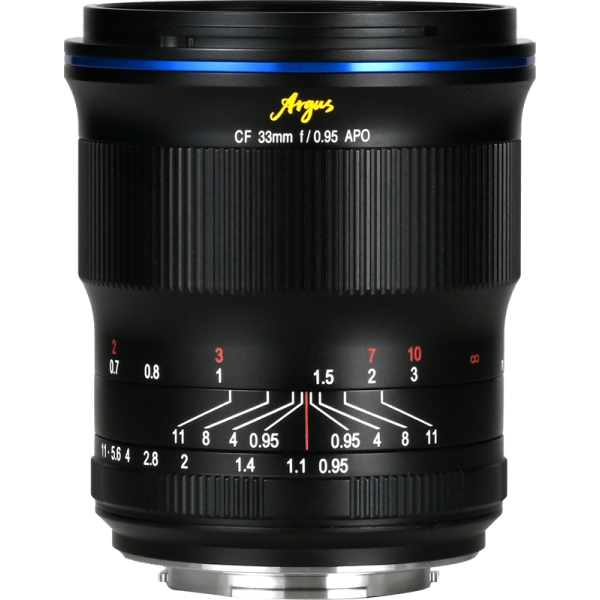 Laowa Argus 33mm f/0.95 CF APO Fuji X Obiectiv mirrorless APS-C, Focus Manual, Design Apocromatic, Filtru 62mm