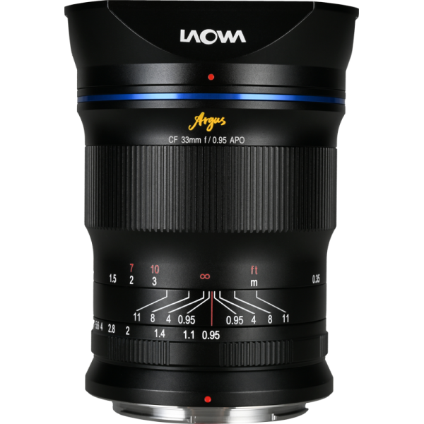 Laowa Argus 33mm f/0.95 CF APO Nikon Z Obiectiv mirrorless APS-C, Focus Manual, Design Apocromatic, Filtru 62mm