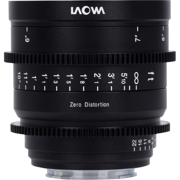 Laowa 15mm T2.1 Zero-D Cine Lens, Montura Sony FE, Diafragma T2.1, Focalizare Manuala, Marcaj in Picioare
