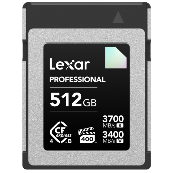 Lexar CFexpress 4.0 Pro Diamond R3700/W3400 (VPG400) 512GB, Card memorie CF Fast