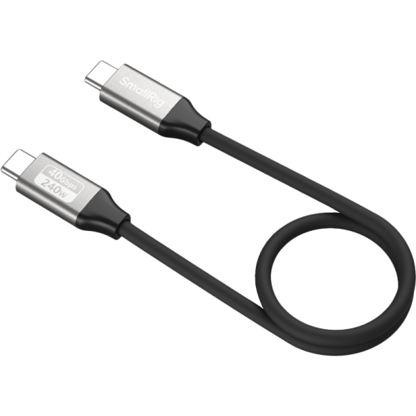SmallRig 5073 USB-C Data Cable (Straight to Straight, 35cm (40Gbps + 240W + 8K)