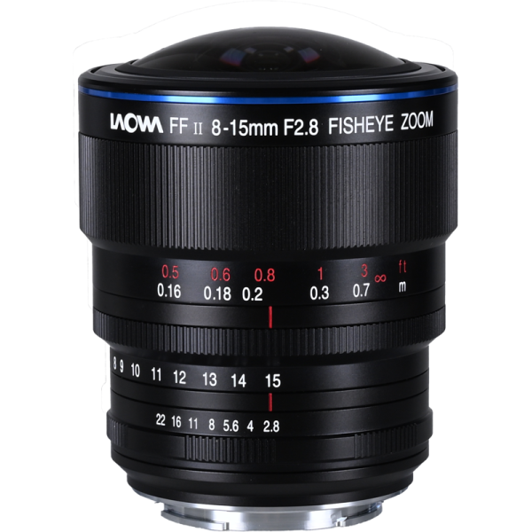 Laowa 8-15mm f/2.8 FF Zoom Fisheye, Obiectiv Fisheye, Montura Sony FE, Format Full Frame, Diafragma f/2.8