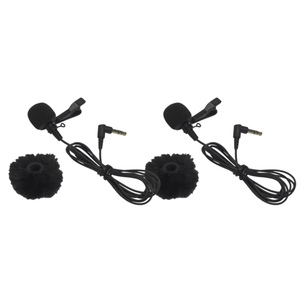 Hollyland Omnidirectional Lavalier Microphone (Black 2-Pack) for Lark Max 2