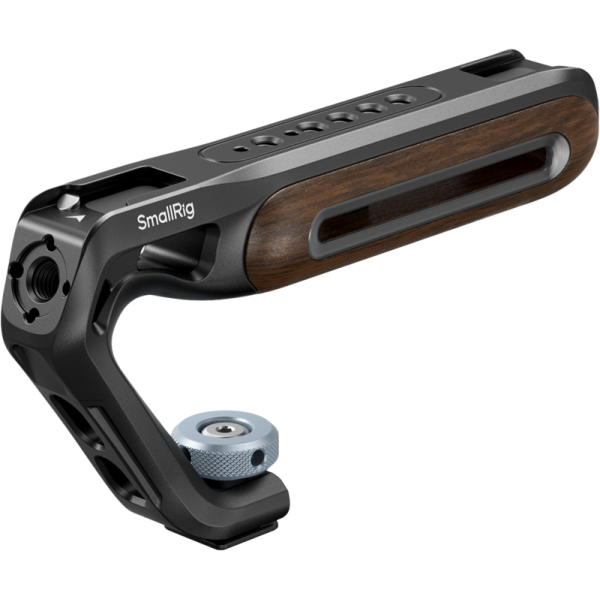 SmallRig 5250 Wooden Top Handle with Cold Shoe Mount