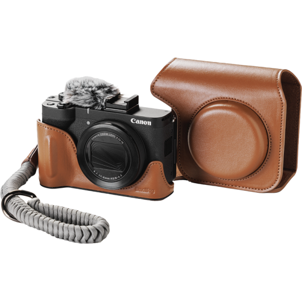 SmallRig 5385 Leather Case Kit for Canon PowerShot V1 Brown