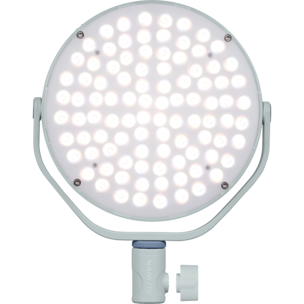 Nanlite Miro 30c LED Panou Rotund RGBWW, 30W, CCT 2700K-7500K, Mod RGB HSI, Baterii NP-F, USB-C PD