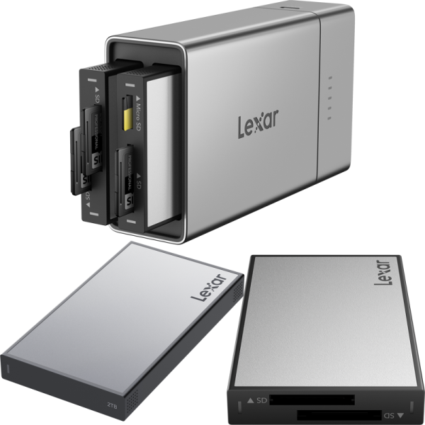 Lexar Professional Workflow Go I with Dual SD reader and 2TB SSD, Statie de andocare