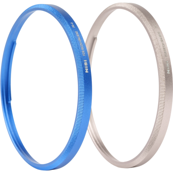 NiSi Ring Kit pentru Ricoh GR IV, Set 2 Inele, Albastru Regal, Gri Titan, Inlocuire Inel GN-3