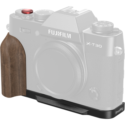 SmallRig 5666 L-Shaped Mount Plate with Wooden Handle for FUJIFILM X-T30 / T30 II / T30...